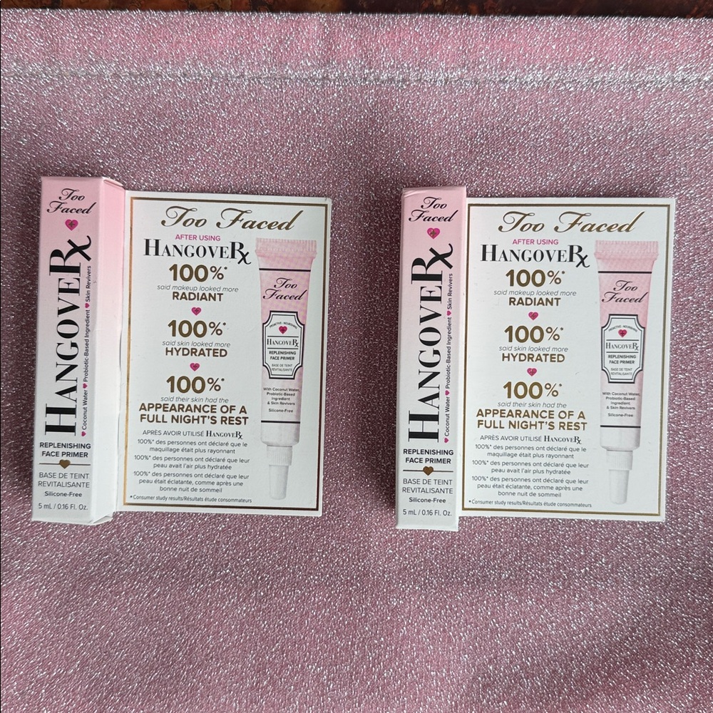 Lancôme & 19 Skincare Travel/ Sample Pink Glitter Makeup Accessories Travel Bag - Picture 4 of 9